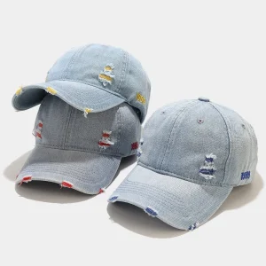 Retro Denim Hip-Hop Baseball Cap – Sporty Style Hat